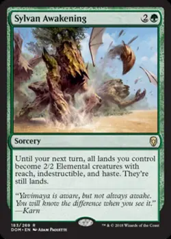 Sylvan Awakening - Light Play MTG Dominaria - Image 1