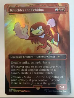 FOIL Knuckles the Echindna 2082 Secret Lair Drop Sonic: Friends and Foes MTG - Image 1