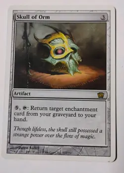 Skull of Orm MTG, Eighth Edition, LP, Rare Artifact - Image 1