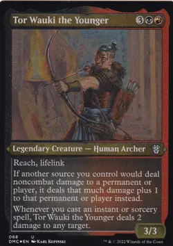 MTG Dominaria United - Tor Wauki the Younger - DMC 68 - Etched FOIL - Image 2