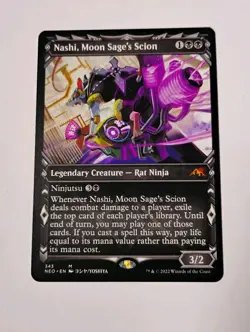 Showcase Nashi, Moon Sage's Scion MTG, Kamigawa: Neon Dynasty, NM, Mythic - Image 1