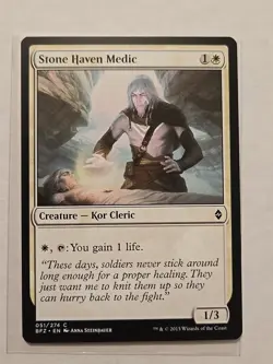 Stone Haven Medic - Battle For Zendikar - LP - MTG Magic - Common - Creature - Image 1