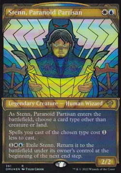 MTG Dominaria United - Stenn, Paranoid Partisan -DMU 361- Textured Showcase FOIL - Image 2