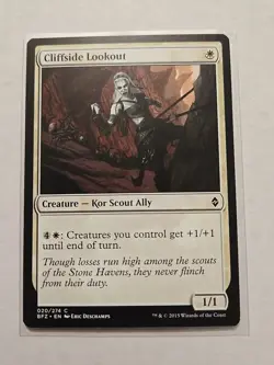 Cliffside Lookout - Battle for Zendikar - LP - MTG Magic - Uncommon - Creature - Image 1