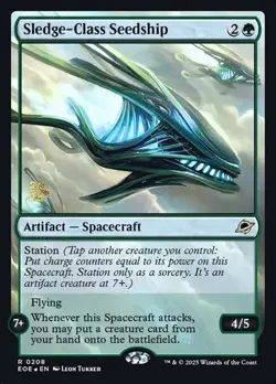 Sledge-Class Seedship - Foil Prerelease Promo EOE NM MTG - Image 1