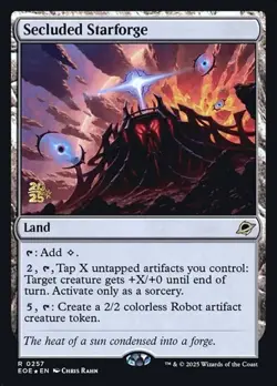 Secluded Starforge - Foil Prerelease Promo EOE NM MTG - Image 1