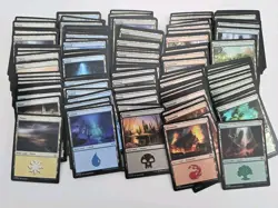 MTG 100 Basic FOIL Lands - 20 of each type - LP-NM condition - Image 1