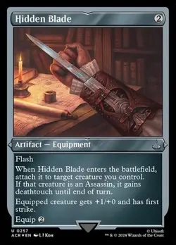 Hidden Blade - Foil Etched ACR NM MTG - Image 1