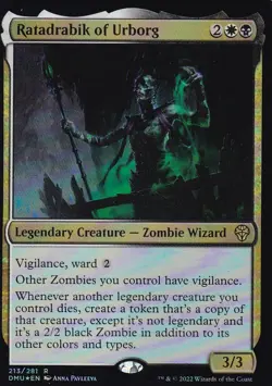 MTG Dominaria United - Ratadrabik of Urborg - DMU 213 - FOIL - Image 2
