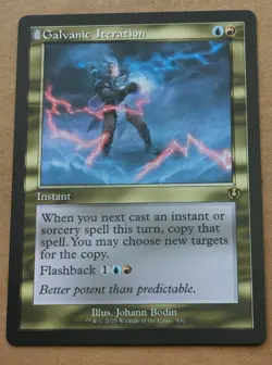 MTG Innistrad Remastered Galvanic Iteration 430 Retro Rare Mint - Image 1