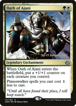 Oath of Ajani - Foil Prerelease Promo Aether Revolt NM MTG - Image 1