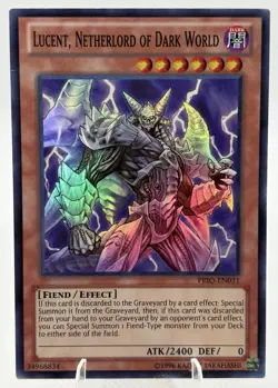 Lucent, Netherlord Of Dark World - Super Rare 1st Edition PRIO-EN031 YuGiOh - Image 1