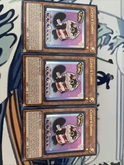 Yugioh Cupsy Yummy x3 Ultra Rare JUSH-EN016 Near Mint - Image 1