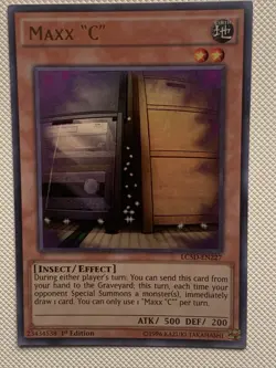 Yugioh! LP Maxx “C” - LC5D-EN227 - Ultra Rare - 1st Edition Lightly Played - Image 1