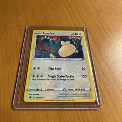 Snorlax SWSH119 Black Star Promo 2021 Rare Cosmos Holo Rare Pokemon TCG Card NM - Image 3