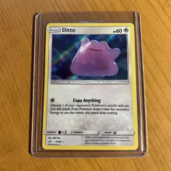 Pokemon TCG Ditto Detective Pikachu Holo Rare Card 17/18 - Image 1