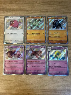 Pokemon Paldean Fates Baby Shiny Lot of 6 Cards Lechonk Mankey Drifblim Tauros + - Image 1