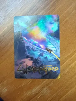 Meteor Crater Art Card (Gold-Stamped Signature) - Art Series: Edge of Eternities - Image 1