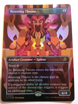 Roaming Throne (Borderless) -Foil Near Mint MTG The Lost Caverns of Ixalan - Image 1