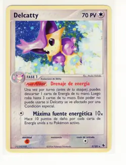 1x ~ESP~ SPANISH Delcatty 5/109 HOLO EX Ruby & Sapphire Pokemon Card (LB3) - Image 1