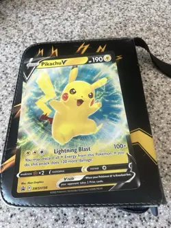Pokemon Binder Cards Inside (Big Card Included) 200+ cards - Image 1