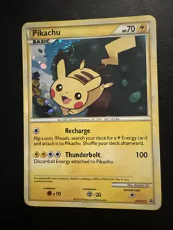 Pokemon TCG Pikachu HGSS03 Black Star Promos Holo Card Near Mint Condition - Image 3
