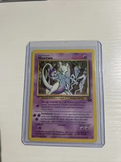 Vintage 2000 Mewtwo Black Star Promo #12 Pokemon Card - Rare!! - Image 1