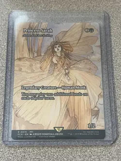 Princess Sarah - Azusa, Lost but Seeking Borderless Final Fantasy MTG - Image 1