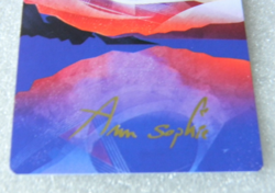 MTG EDGE OF ETERNITIES ART SERIES MIRRIRPOOL ANN_SOPHIE GOLD FOIL SIGNATURE - Image 2