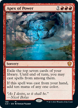 APEX OF POWER ~mtg NM-M Commander 2021 Mythic - Image 1