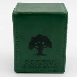 Ultra Pro Magic the Gathering Forest Green Mana Flip Deck Box Magnetic - Image 4