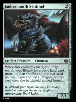 Embermouth Sentinel FOIL Tarkir: Dragonstorm MTG NM - Image 1