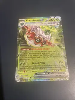 Pokemon Forretress EX 002/091 SV Paldean Fates Holo Double Rare Card 2024 - Image 1