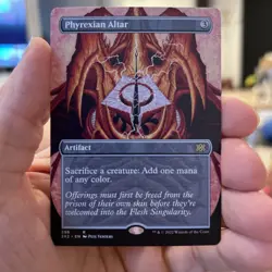 MTG Magic The Gathering Double Masters 2022 NM Borderless Phyrexian Altar - Image 1