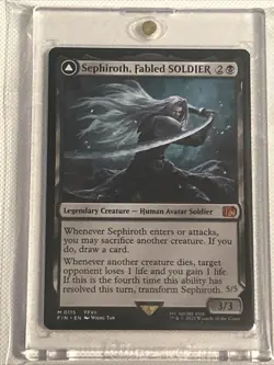 Magic the Gathering Final Fantasy Sephiroth Fabled Soldier, Bahamut, Lighting - Image 3