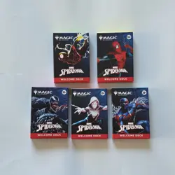SDCC 2025 Magic The Gathering x Spider-Man Complete Welcome Deck Set (5) NEW - Image 2