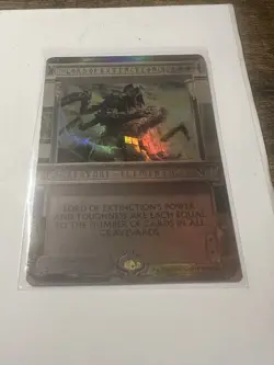 1X FOIL Lord of Extinction MASTERPIECE MINT MTG Magic Amonkhet Invocation MPS - Image 1
