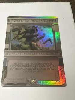 1X FOIL Lord of Extinction MASTERPIECE MINT MTG Magic Amonkhet Invocation MPS - Image 2