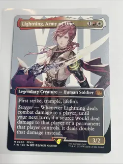 Lightning, Army of One (Borderless) (0400) Final Fantasy Regular - Image 1
