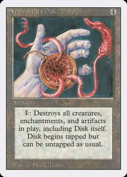 Nevinyrral's Disk Revised HEAVILY PLD Artifact Rare MAGIC MTG CARD ABUGames - Image 1
