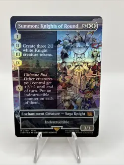 Summon: Knights of Round (Borderless) Final Fantasy Regular (NM-FOIL) - Image 1