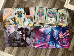 Lot of 4 Magic The Gathering Playmats New No Reserve! Mtg Happy Bidding! - Image 1