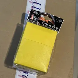 Yellow Ultra PRO Deck Box Pokemon YuGiOh MTG TCG Fits 80 Sleeved Cards Lot F4 - Image 1