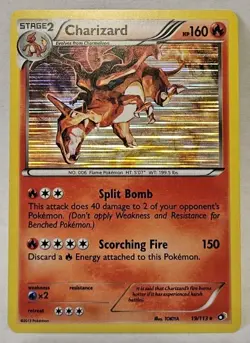 Charizard 19/113 Holo Pokemon Card Legendary Treasures Holo - Image 1