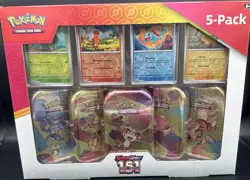 (3)Pokemon Scarlet & Violet 151 Costco Booster Box, 5 Pack Mini Tins, 4 Promos. - Image 1