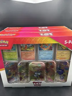(3)Pokemon Scarlet & Violet 151 Costco Booster Box, 5 Pack Mini Tins, 4 Promos. - Image 3