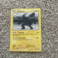 Zekrom - 47/114 - Pokemon Black and White Holo Rare Card LP - Image 1