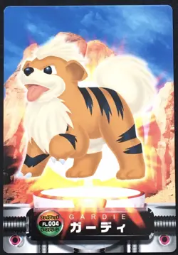 Growlithe Pokemon Advance Generation Zukan Card No.004 Nintendo From Japan F/S - Image 1
