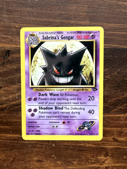 Sabrina's Gengar 29/132 Gym Challenge Unlimited Pokemon TCG Non-Holo Rare LP - Image 1