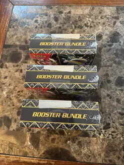 LOT OF 3 Pokemon TCG Scarlet & Violet Paldean Fates SV4.5 Booster Bundle NEW - Image 3